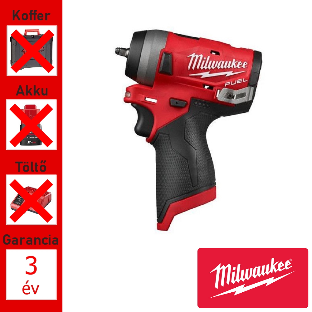 Milwaukee 12V ütvecsavarozó géptest 1/4" 136Nm